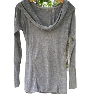 ZELLA Heather Gray Long Sleeve  Pull-Over Hoodie Size Small